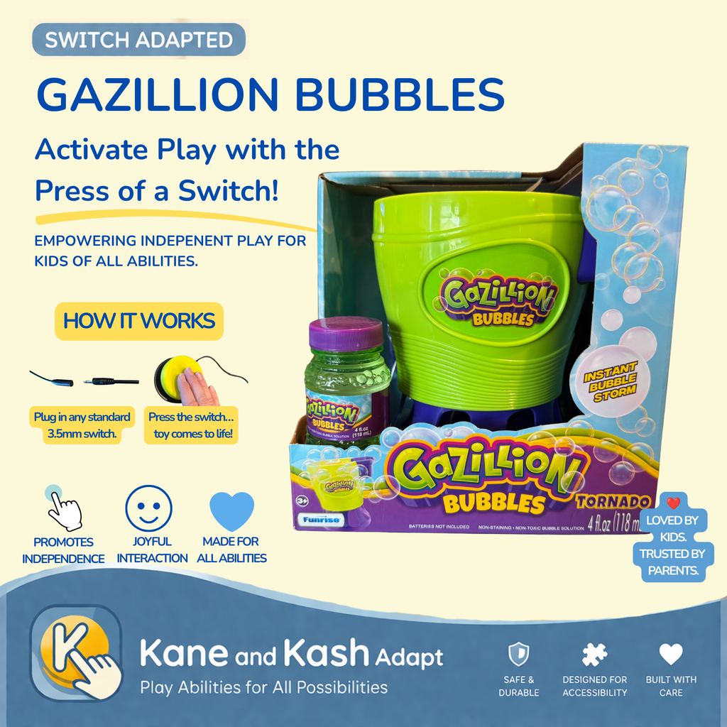 Switch Adapted Gazillion Bubbles Machine- New