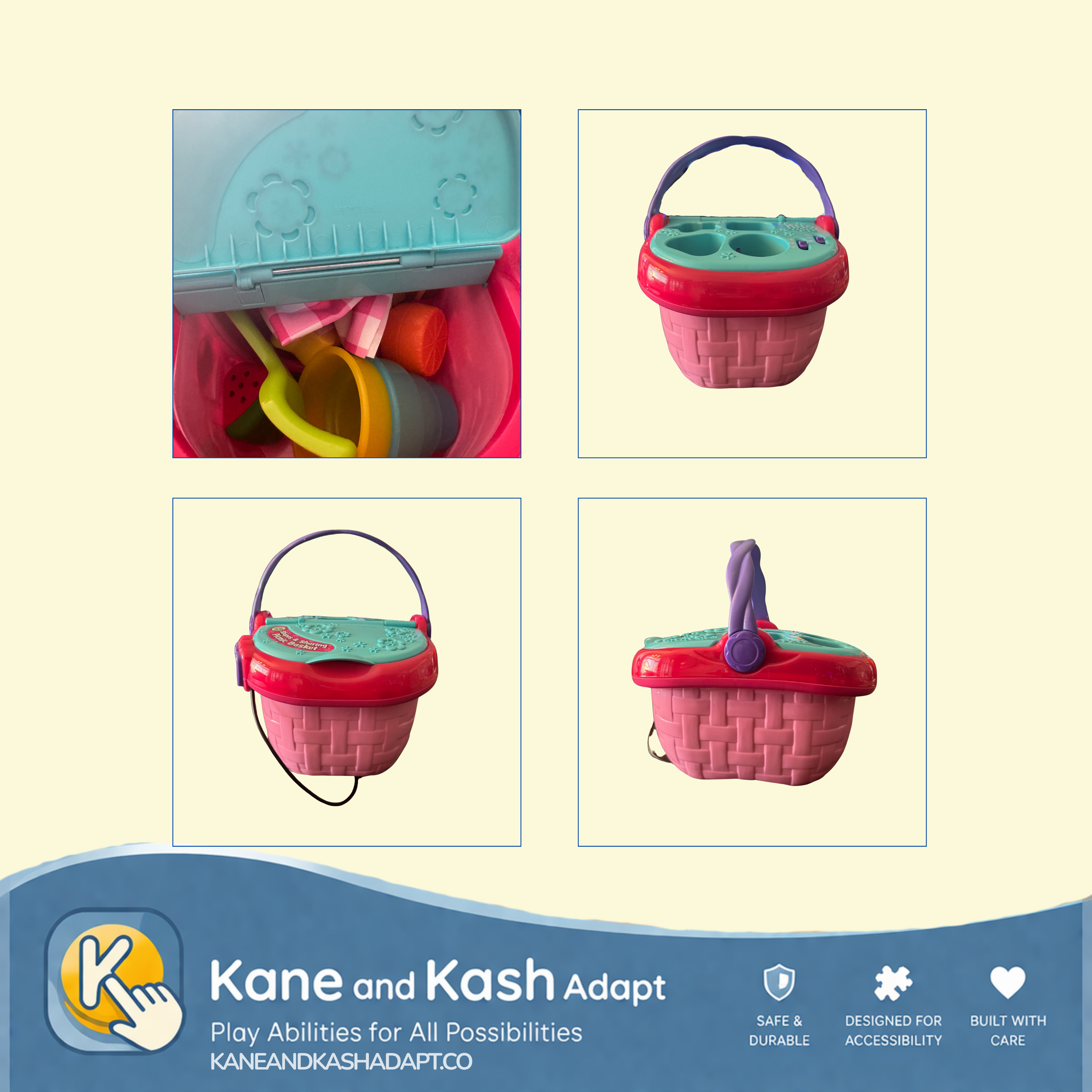 Switch Adapted Shapes & Sharing Picnic Basket #69- Gently Loved