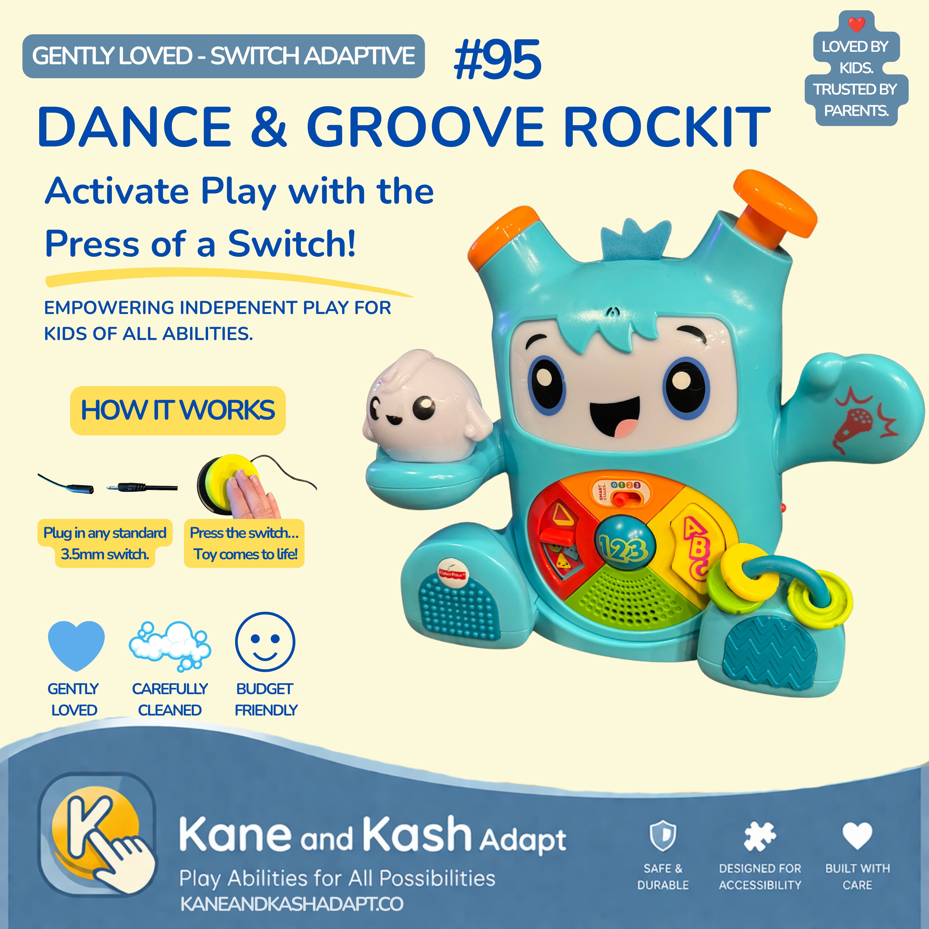 Switch Adapted Dance & Groove Rocket #95- Gently Loved