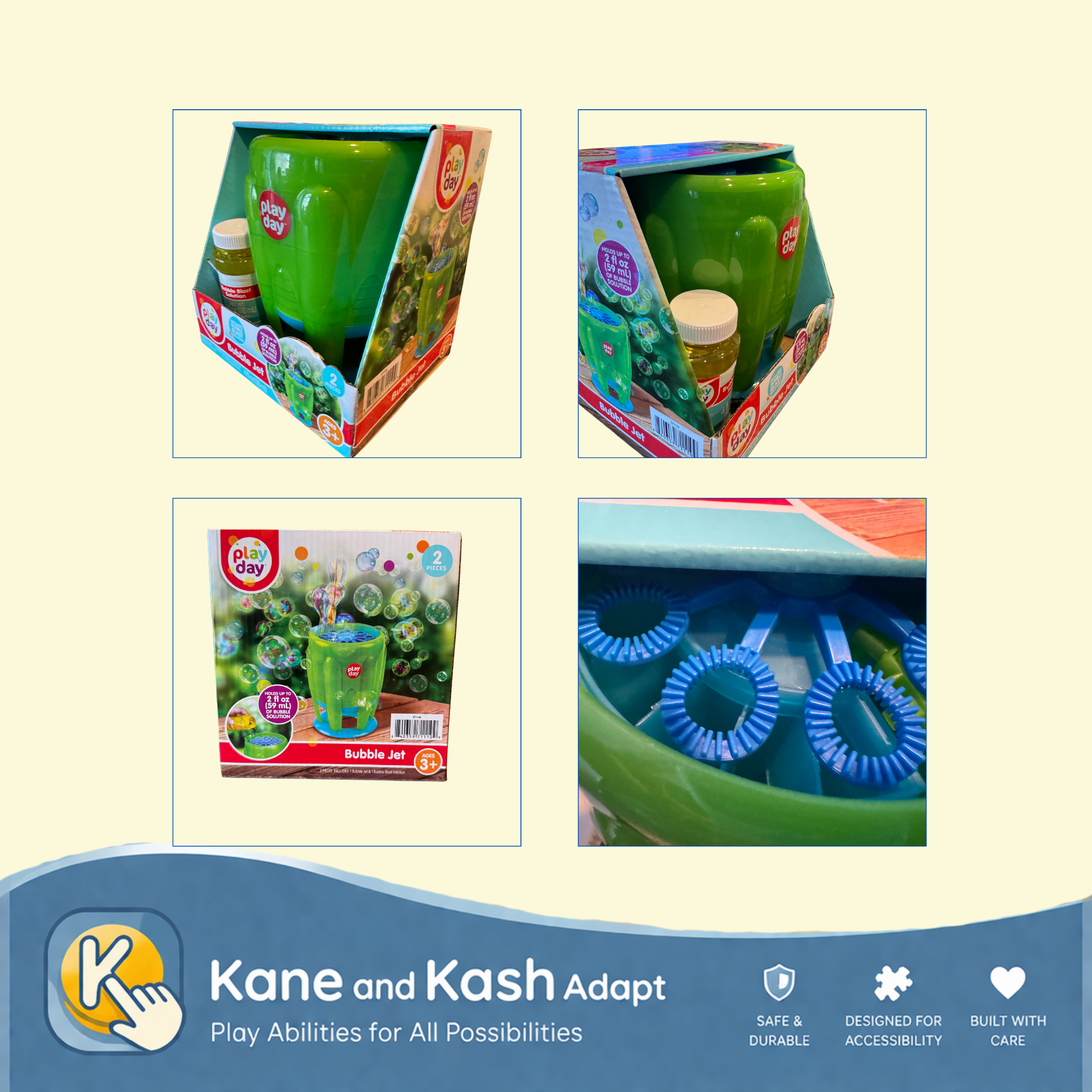 Switch Adapted Play Day Bubble Jet- New