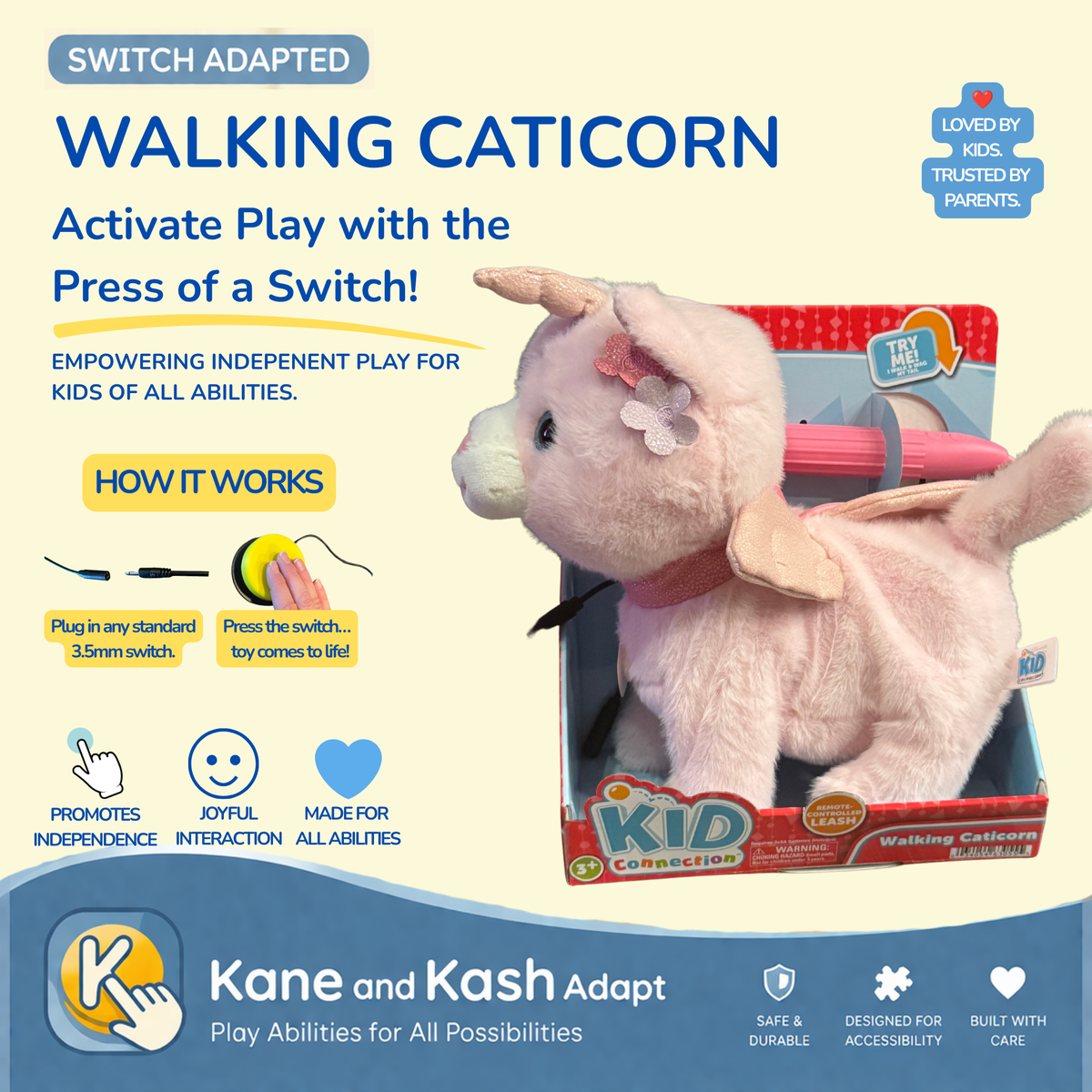 Switch Adapted Walking Caticorn- New