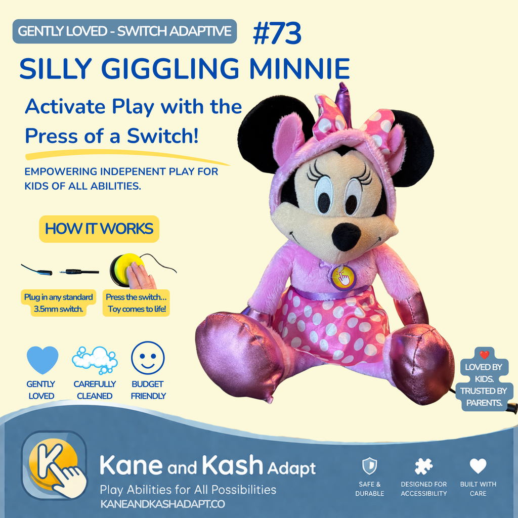 Switch Adapted Silly Giggling Minnie #73- Gently Loved