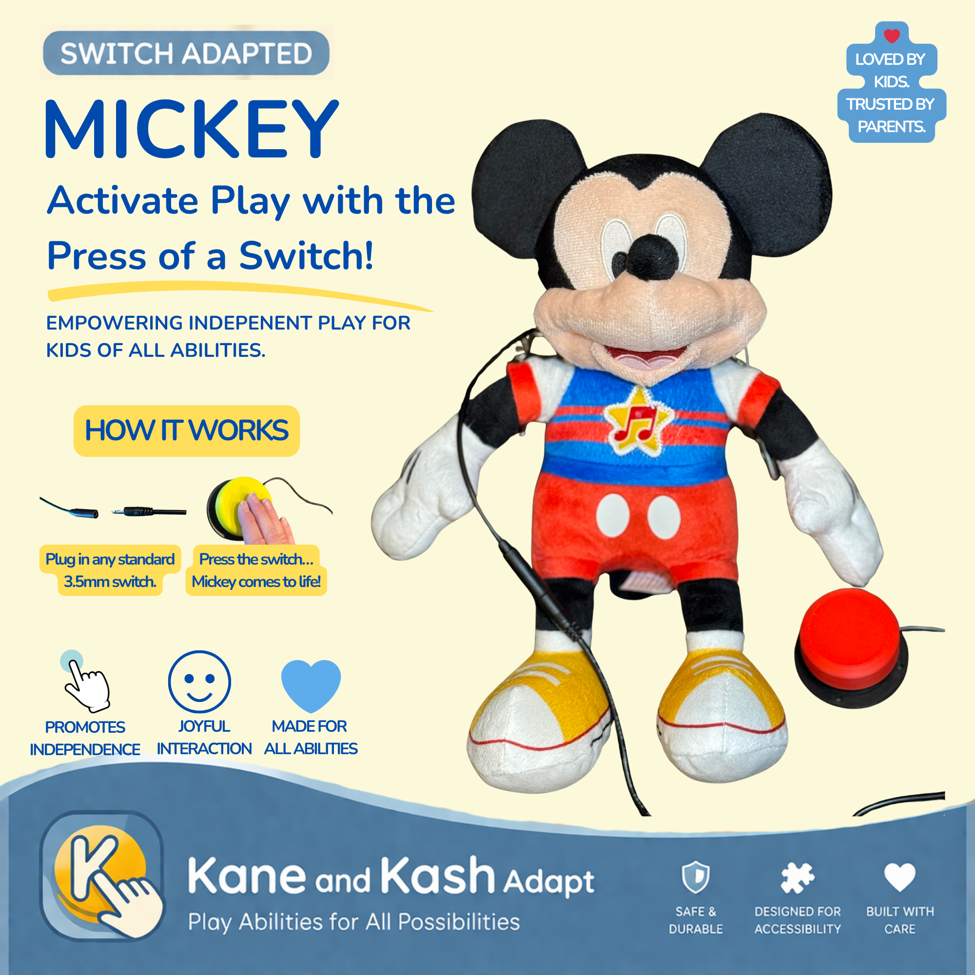 Mickey Mouse Plush Doll