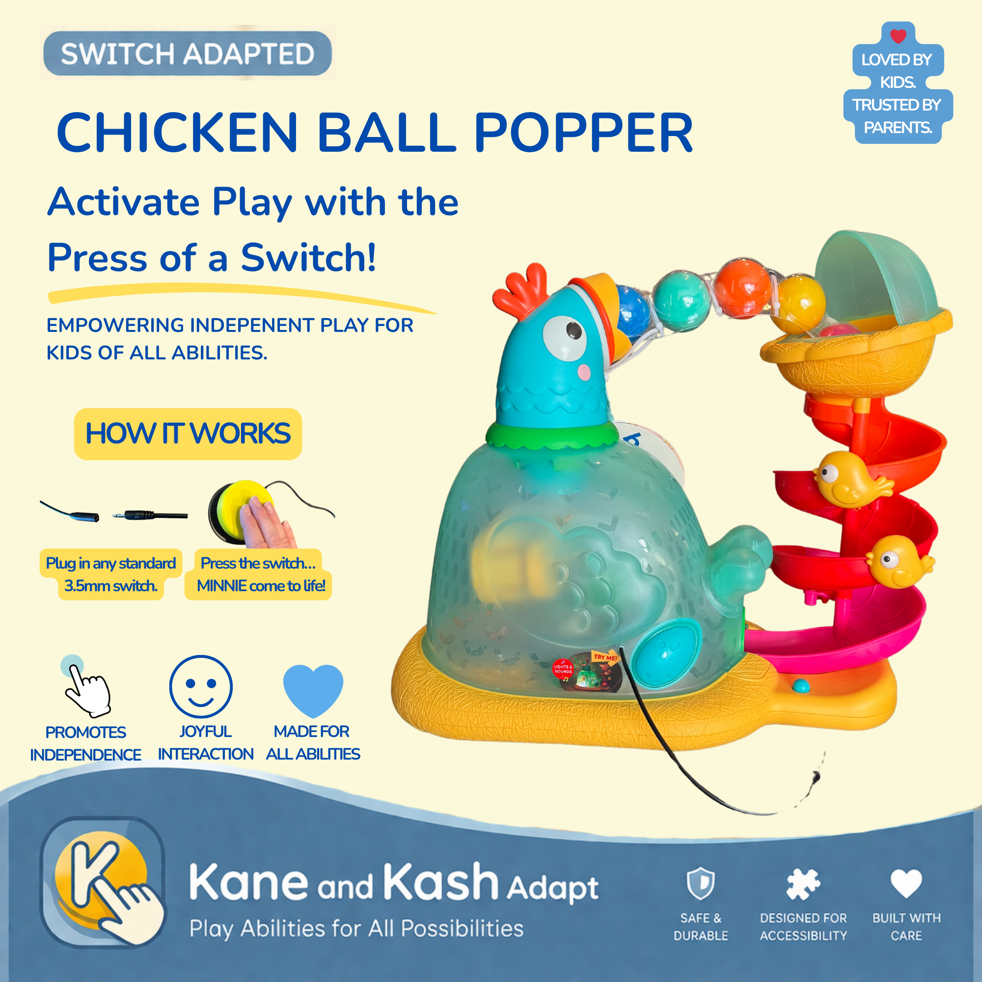 Pop-A-Doodle-Doo Chicken Ball Popper