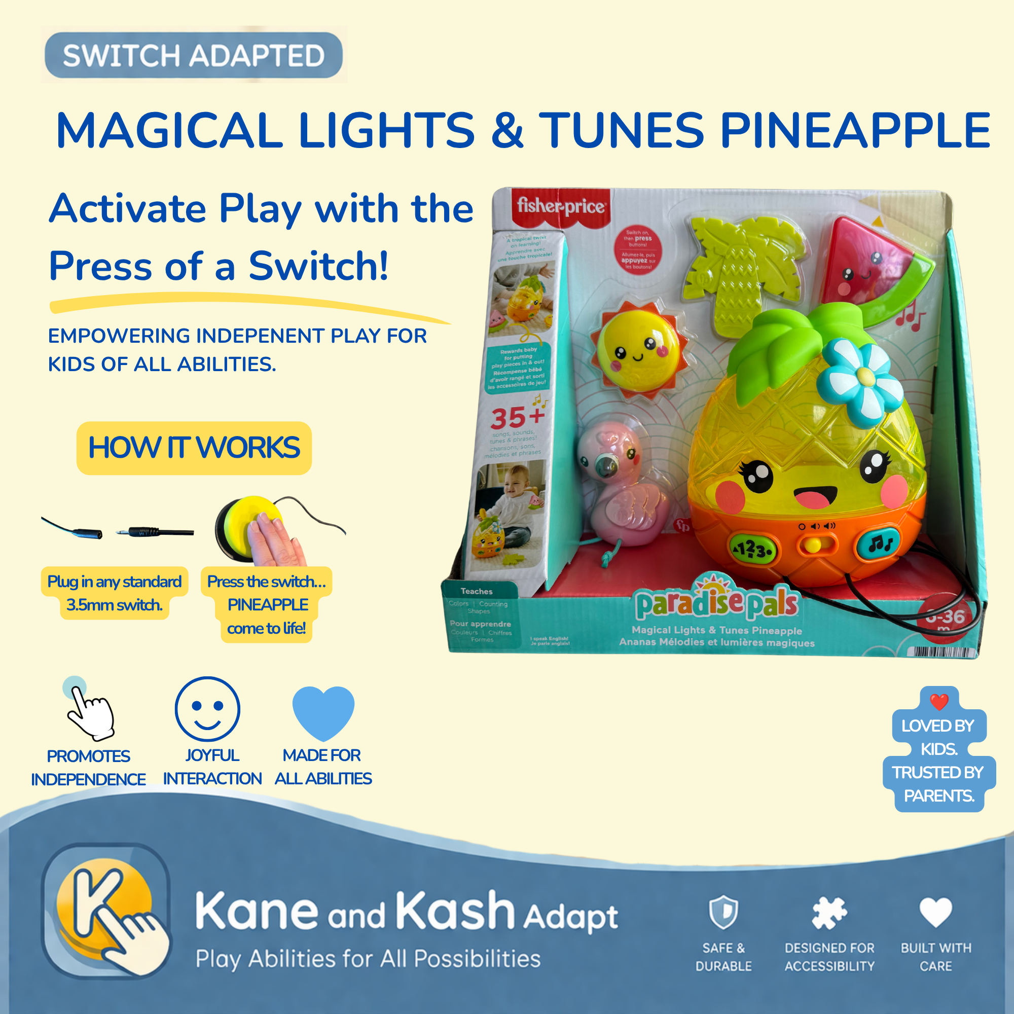 Switch Adapted Magical Lights & Tunes Pineapple – New