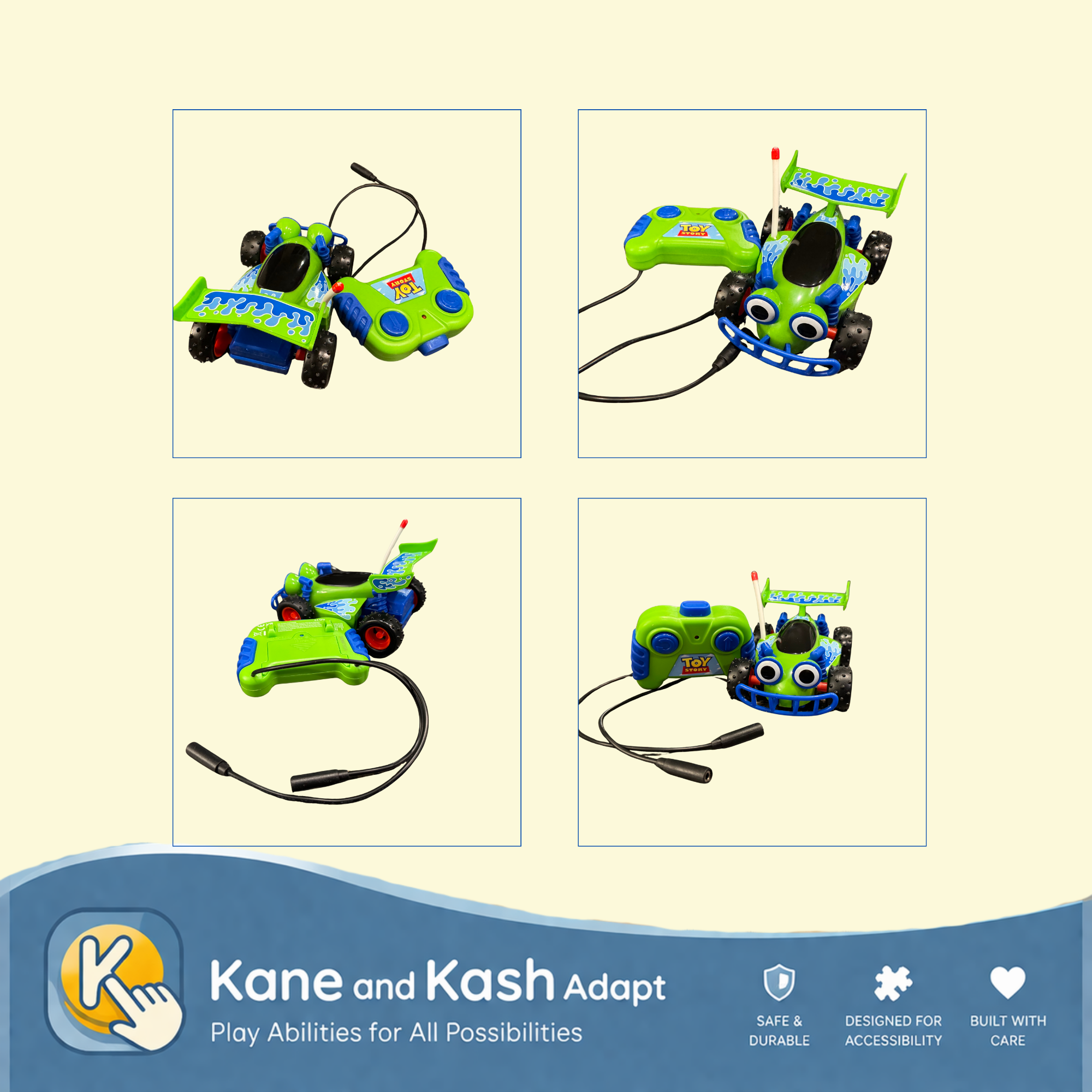 Switch Adapted Toy Story RC Car- New