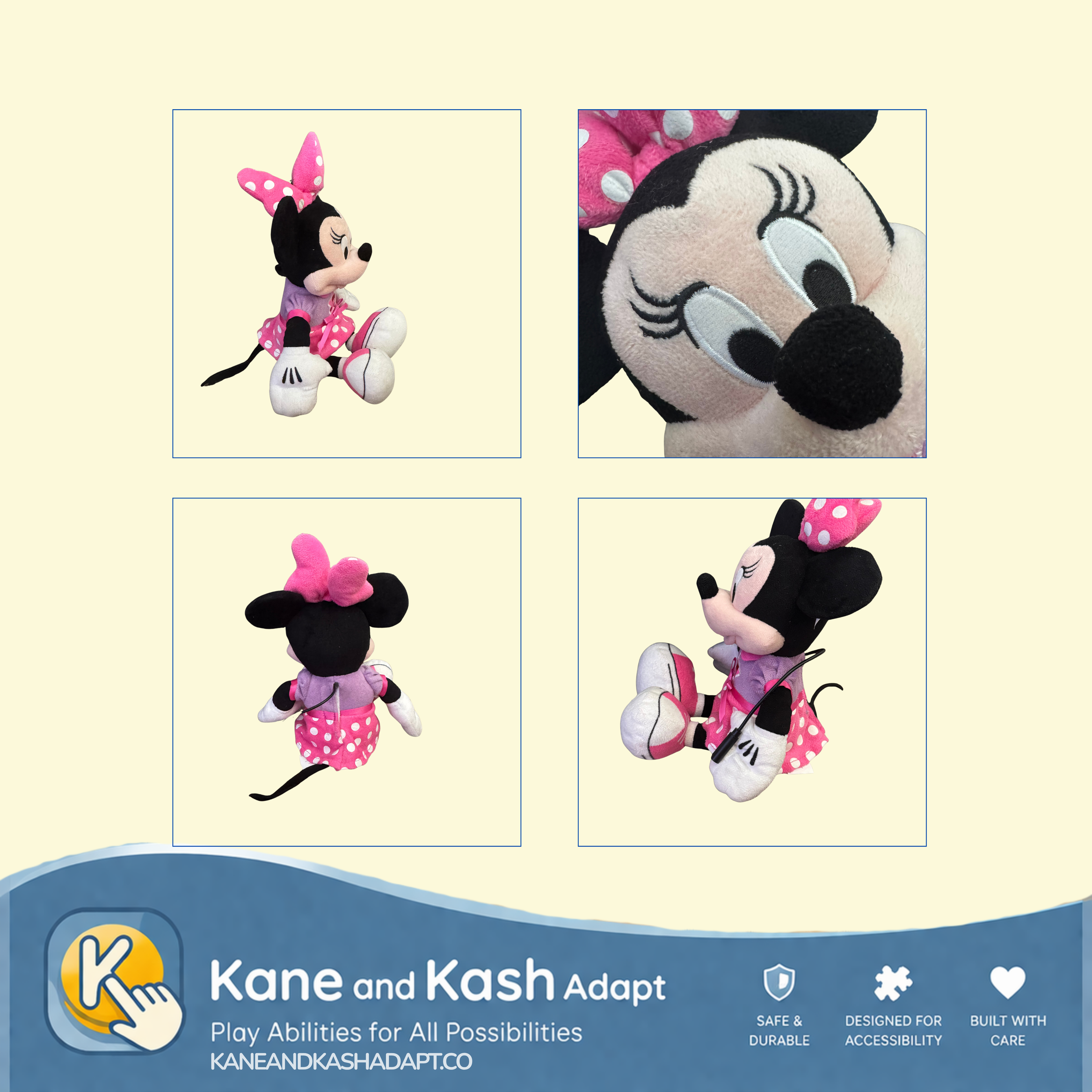Singing Minnie Mouse Plush #79- Gently Loved