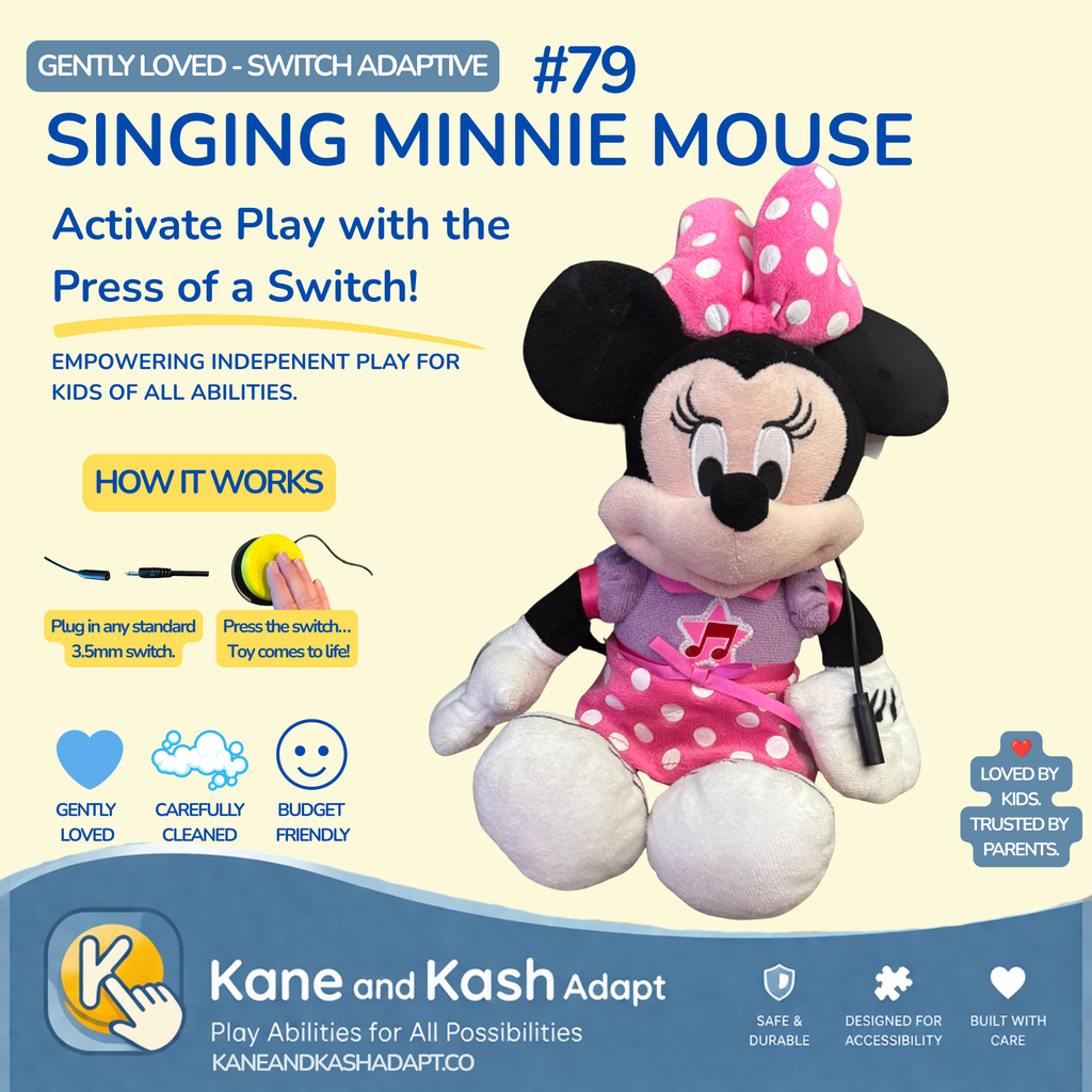 Singing Minnie Mouse Plush #79- Gently Loved