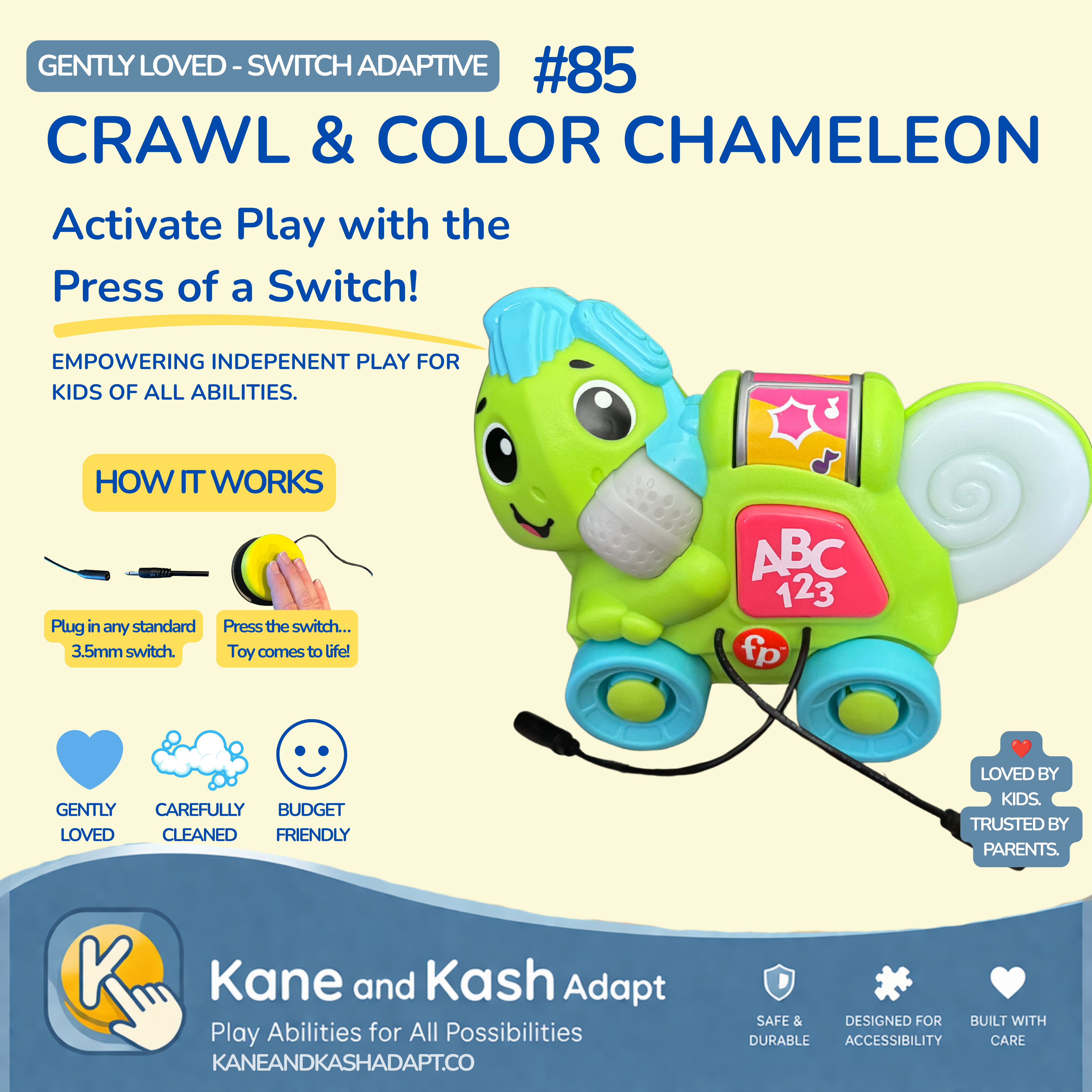 Crawl & Color Chameleon #85- Gently Loved