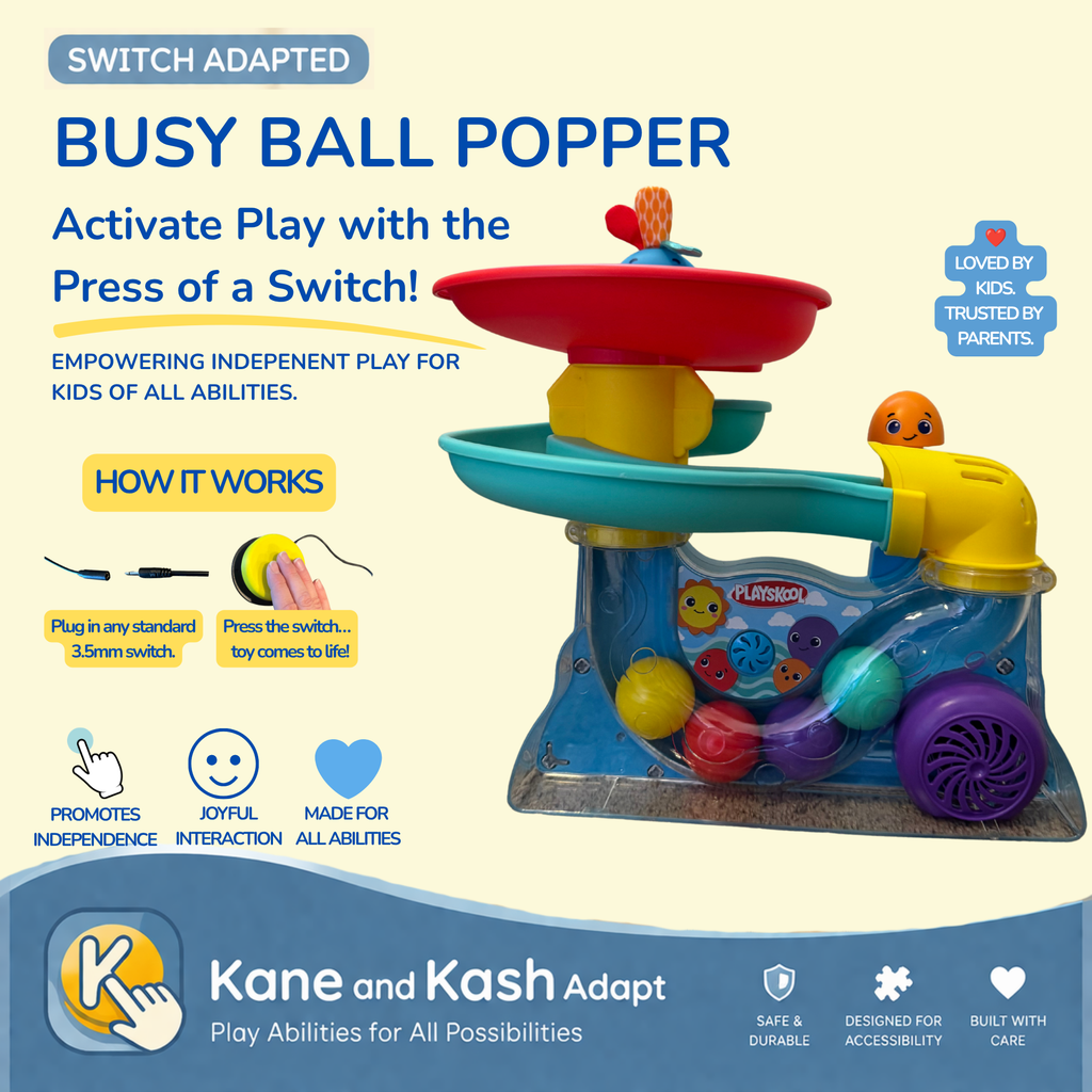 Switch Adapted Busy Ball Popper- New