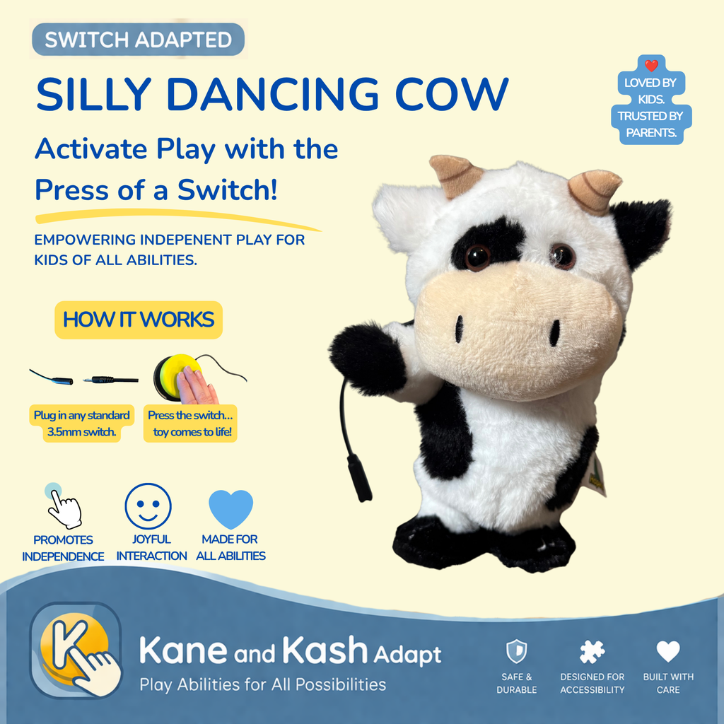 Switch Adapted Silly Dancing Cow- New