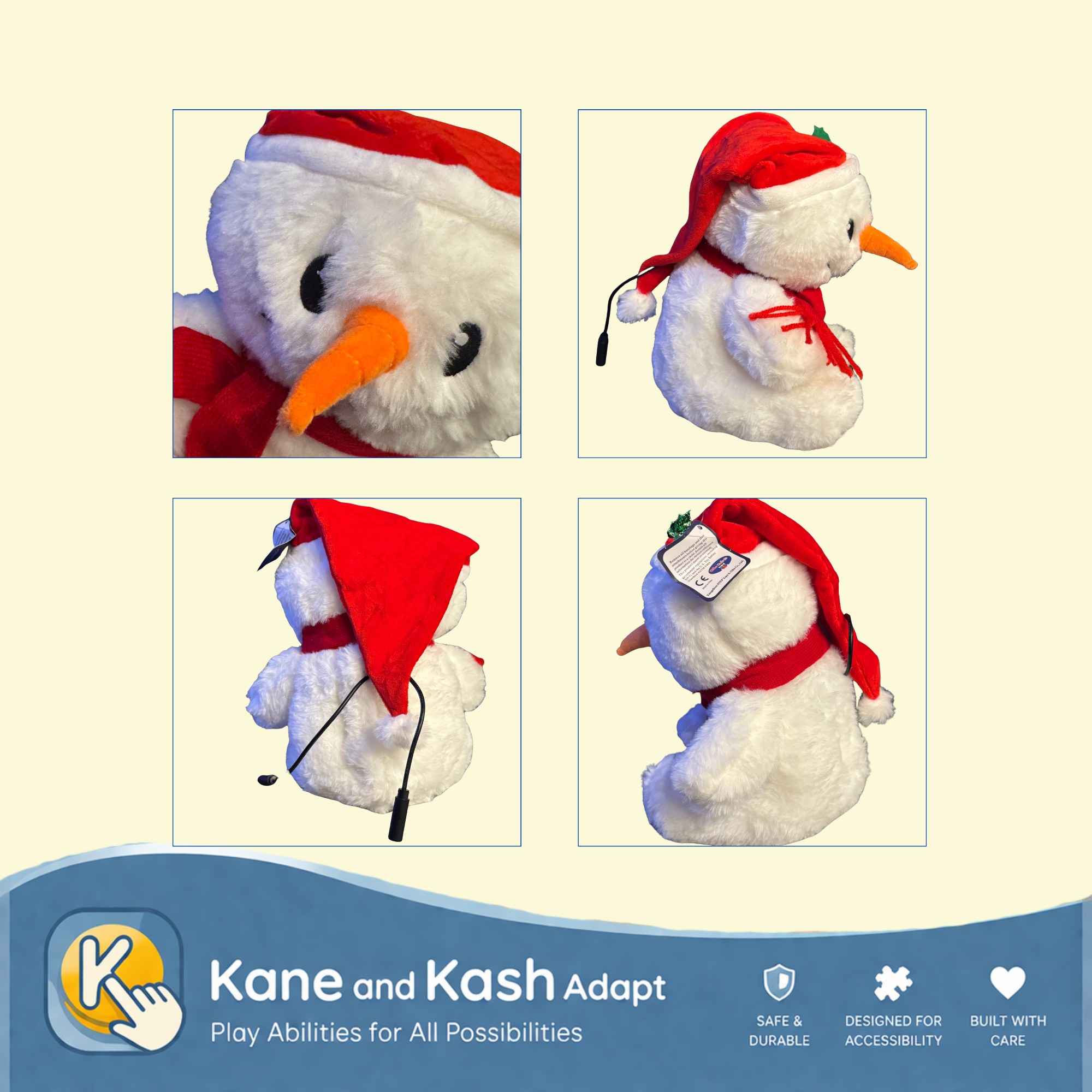 Switch Adapted Glow Guard Snowman- New