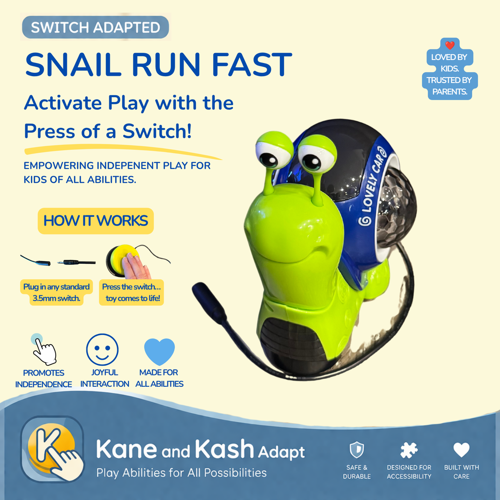 Switch Adapted Snail Run Fast- New