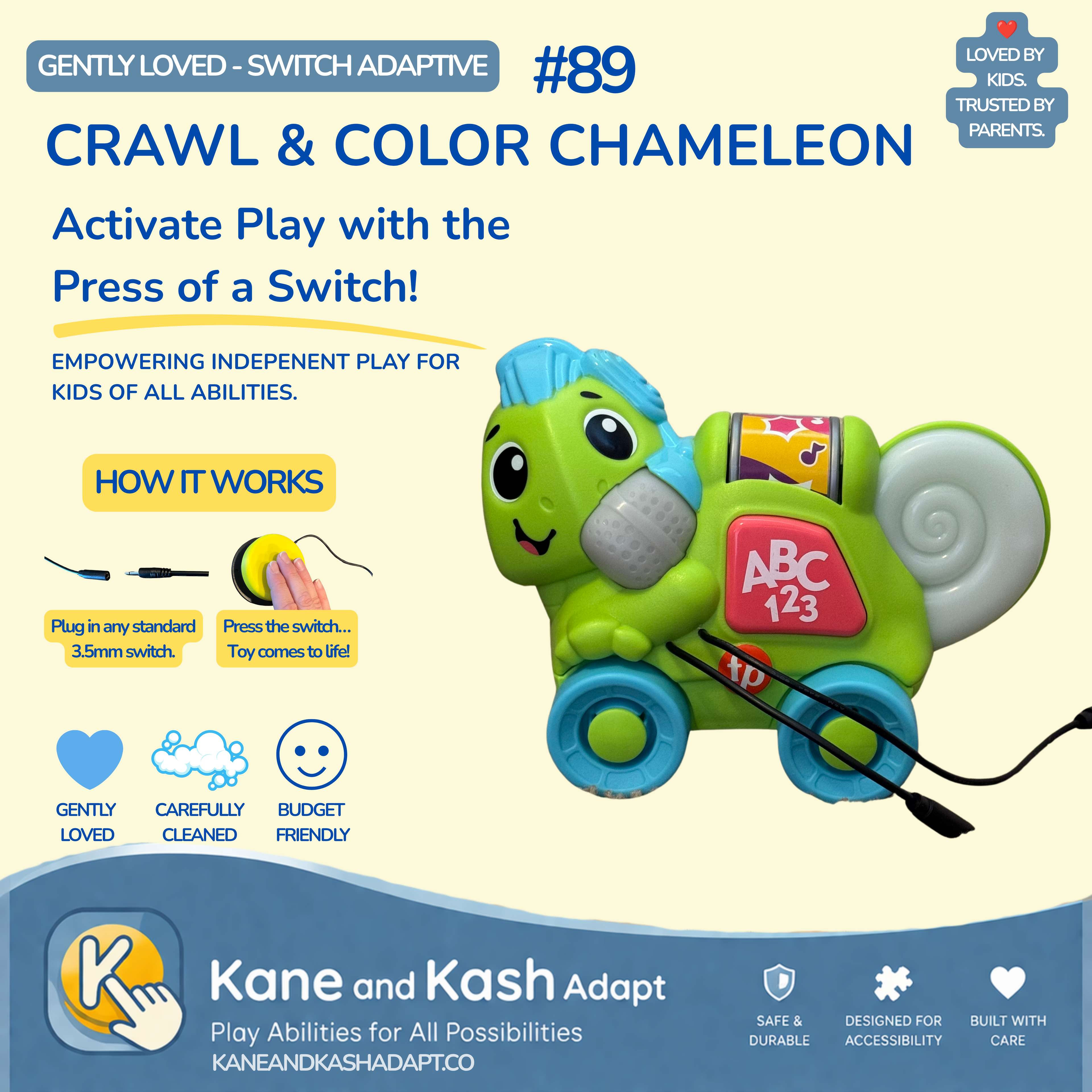Switch Adapted Crawl & Color Chameleon #89- Gently Loved