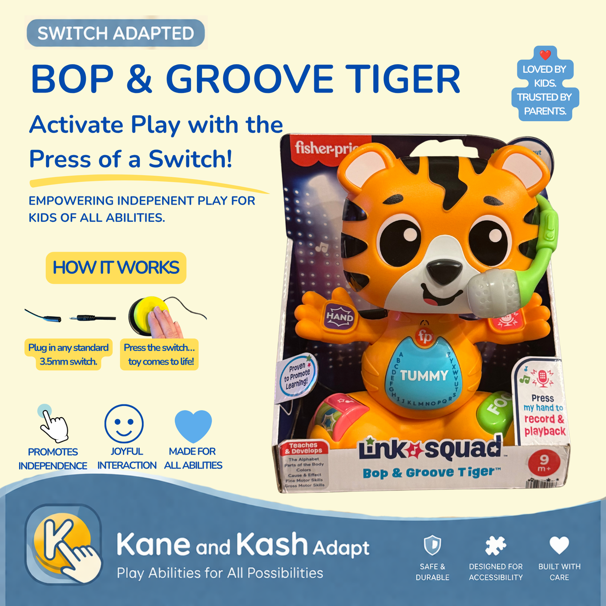 Switch Adapted Bop & Groove Tiger- New