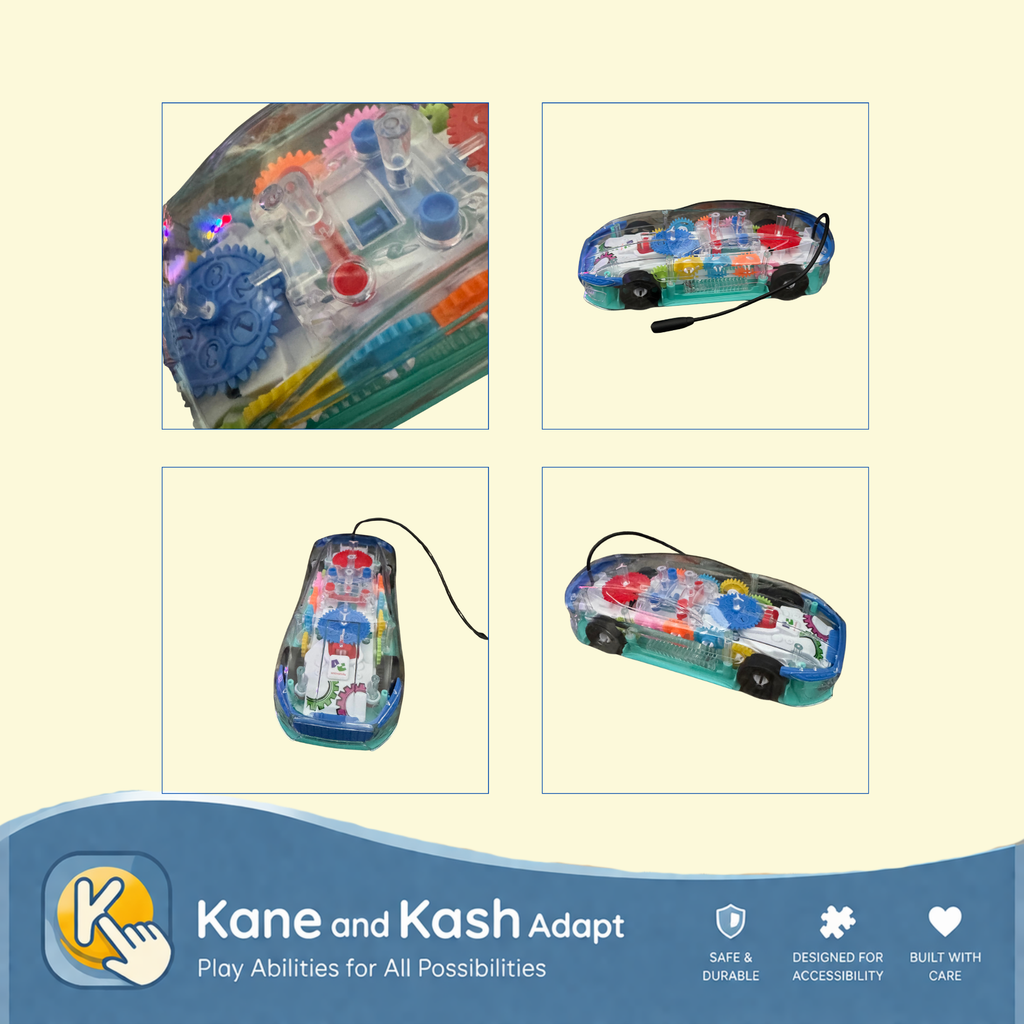 Switch Adapted Light Up Car- New