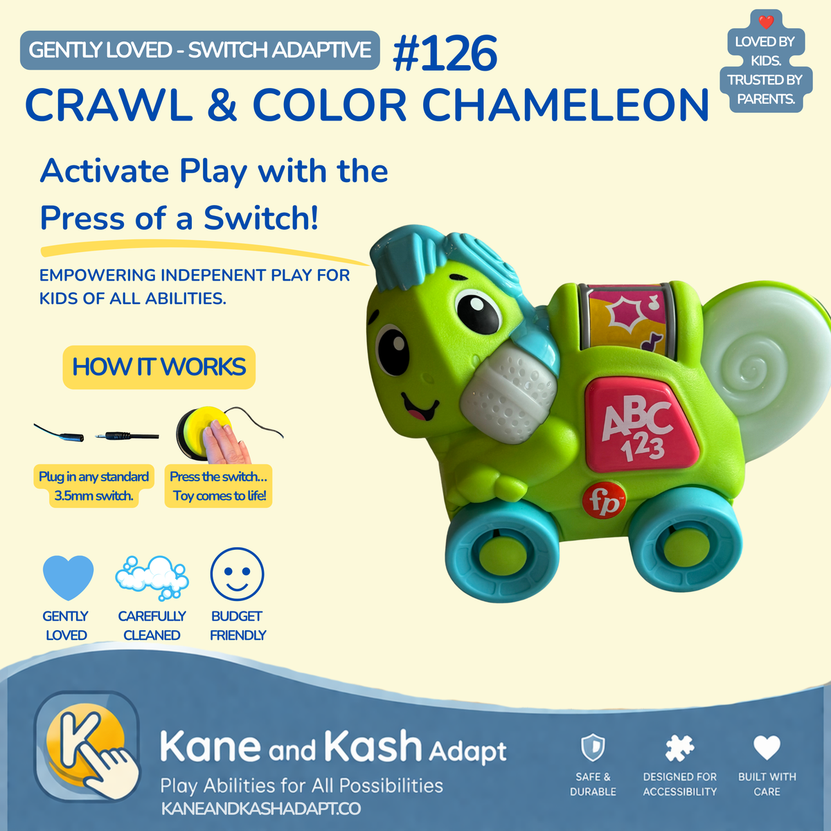 Switch Adapted Crawl & Color Chameleon #126- Gently Loved