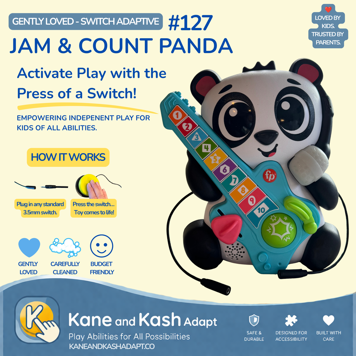 Switch Adapted Jam & Count Panda #127- Gently Loved