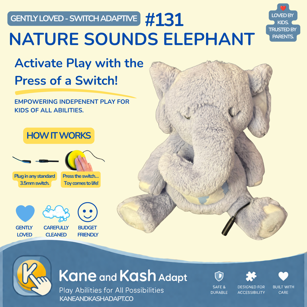 Switch Adapted Nature Sounds Elephant #131- Gently Loved