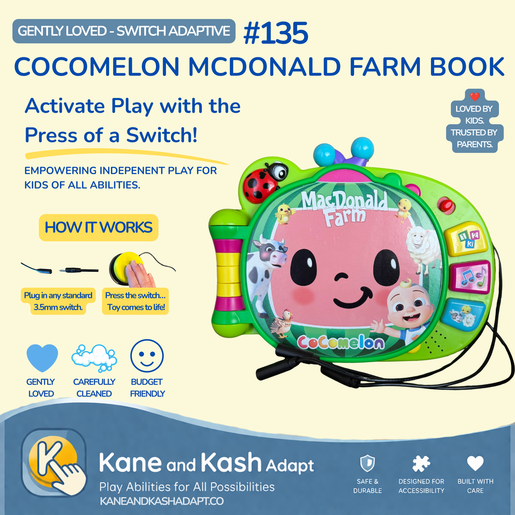 Switch Adapted Cocomelon McDonald Farm Book #135- Gently Loved