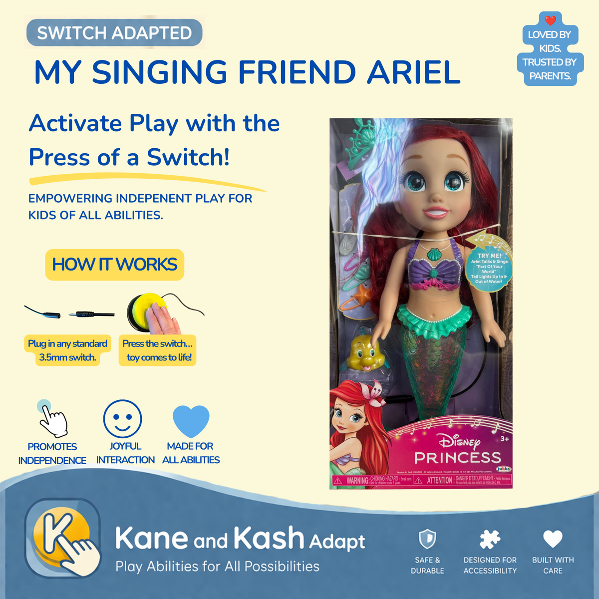Switch Adapted My Singing Friend Ariel- New