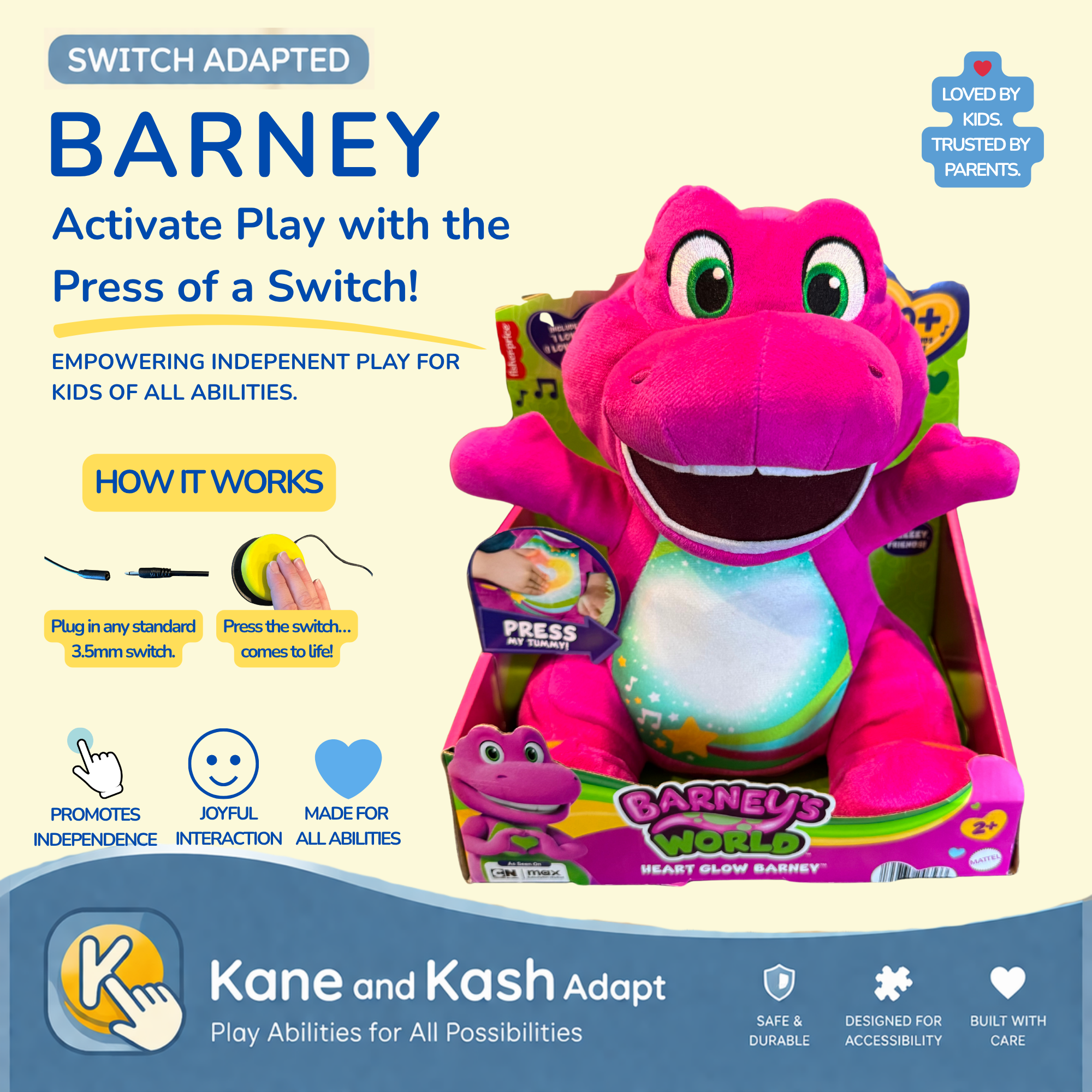 Barney Heart Plush