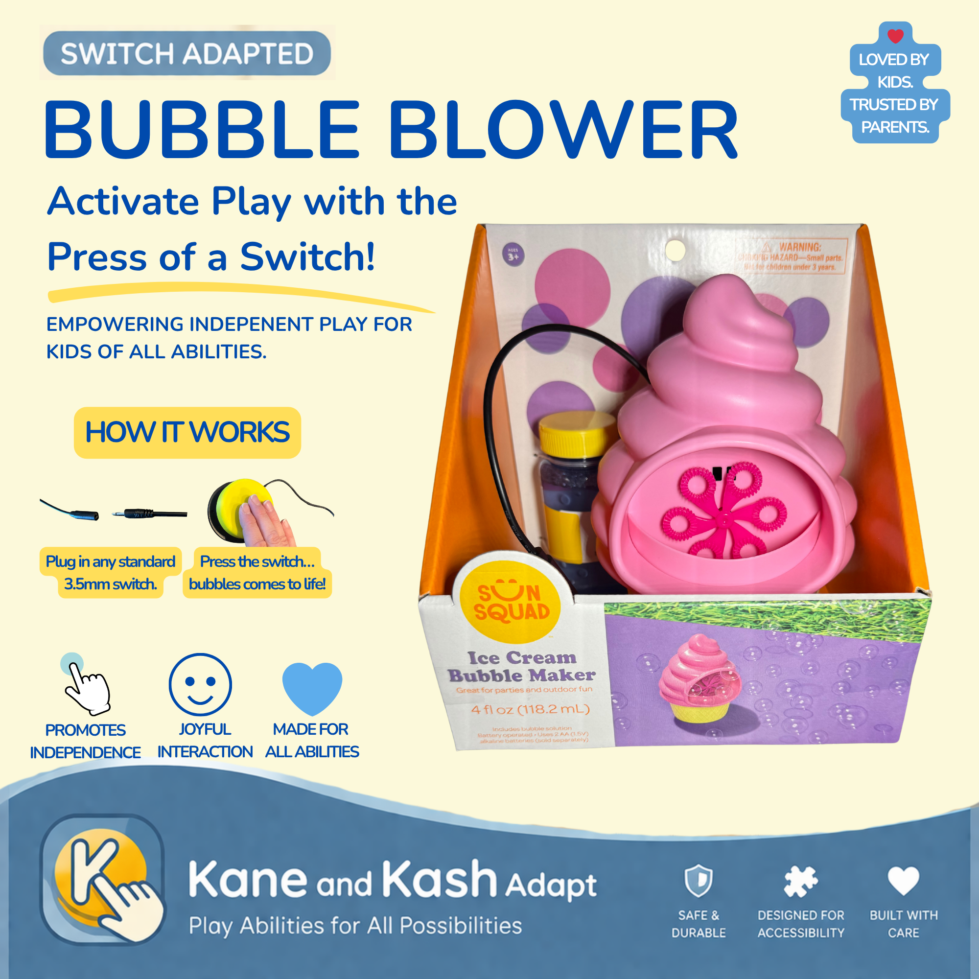 Ice Cream Cone Bubble Blower – *Limited Availability*