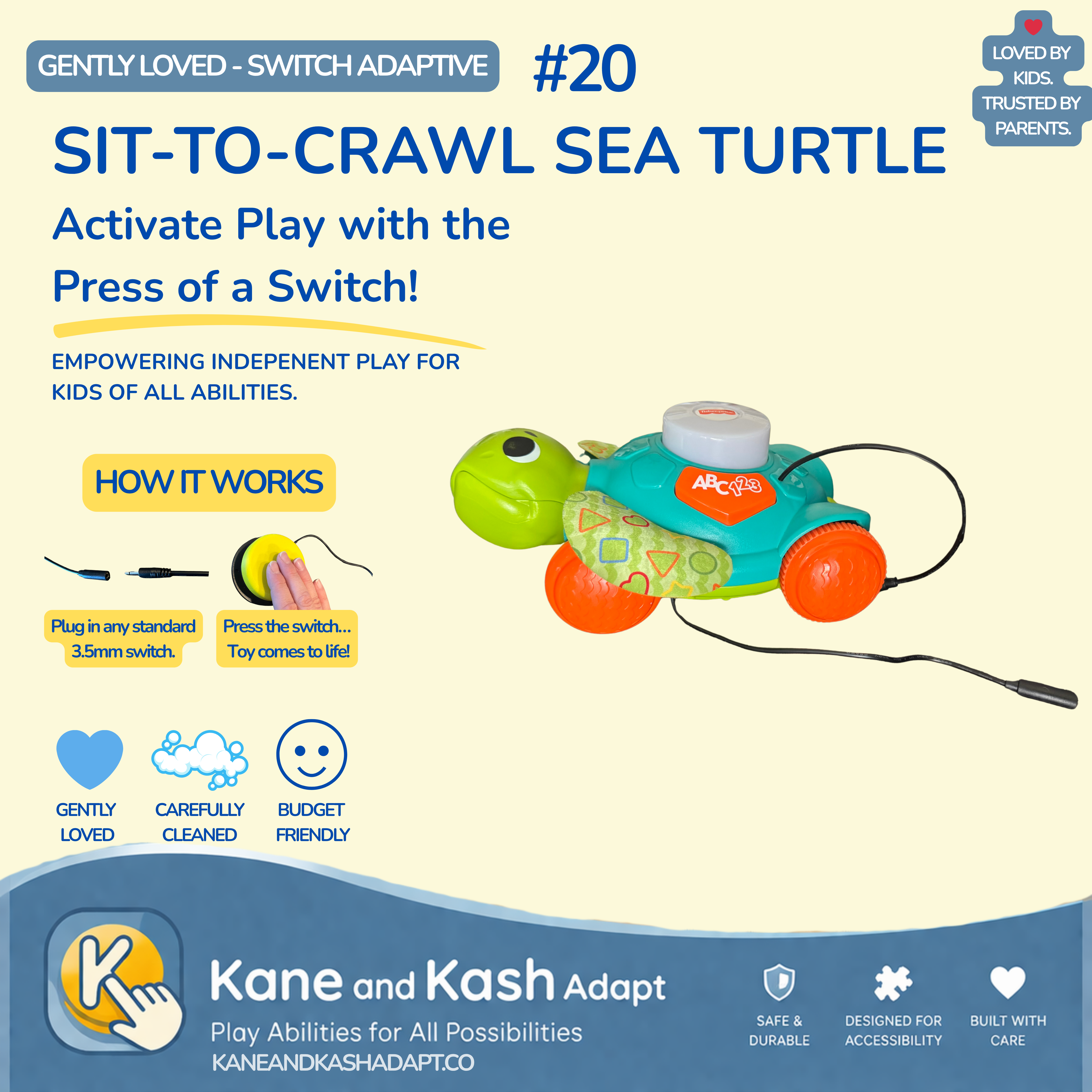 Sit-to-Crawl Sea Turtle #20